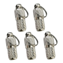 10 Pack Silver Pet ID Tag Pendants with Rings, Lightweight AntiLost Collar Accessories for Dogs and Cats