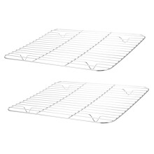 2 Pack Stainless Steel Baking Cooling Rack Set for Oven Roasting Grilling Barbecue