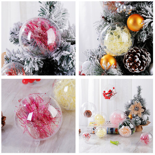 Luxurious Clear Plastic Ornaments, Perfect For Diy Craft Projects Including Bath Bombs, With Easy Opening Feature 1