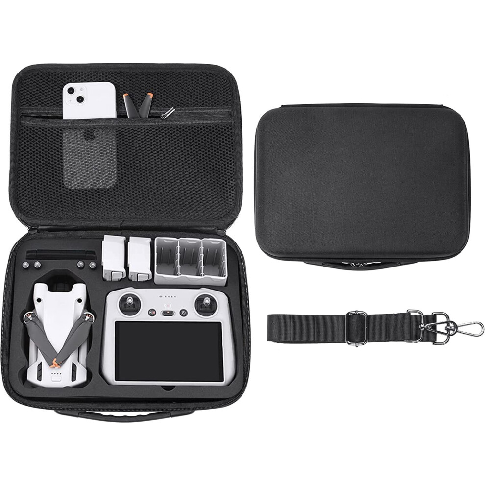 Hard Protective Storage Case For Dji Mini 3 Pro, Carrying Case With Semi Rigid Shell And Shockproof Eva Interior, Precision Fit Waterproof Portable Dr 9554910653968