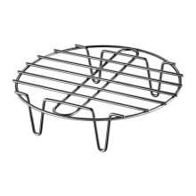 Stainless Steel Round Grill Grate Steam Rack 25cm for BBQ, Baking and Kitchen Cooking