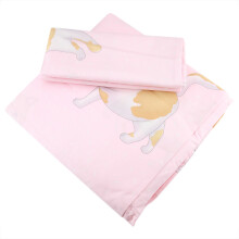 Kinderbettwäsche in Einzelbettgröße, atmungsaktiv und weich, 100 % Baumwoll-Bettbezug mit Kawaii-Tiermuster, komplettes Bettwäscheset inklusive