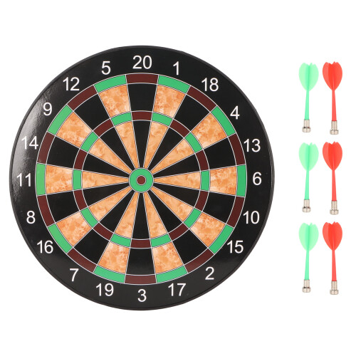 17 Zoll Dart Board Spielset Doppelseitiges