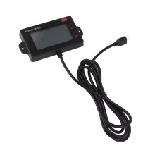 Tacômetro indutivo LCD para gasolina, para manutenção do motor, com horímetro e tacômetro reinicializável, design à prova d'água e lembrete