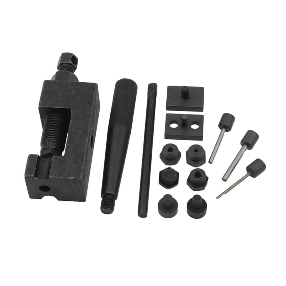 Motorcycle Chain Breaker And Riveting Tool Set For Atv And Bike Chain Removal And 9323874588971