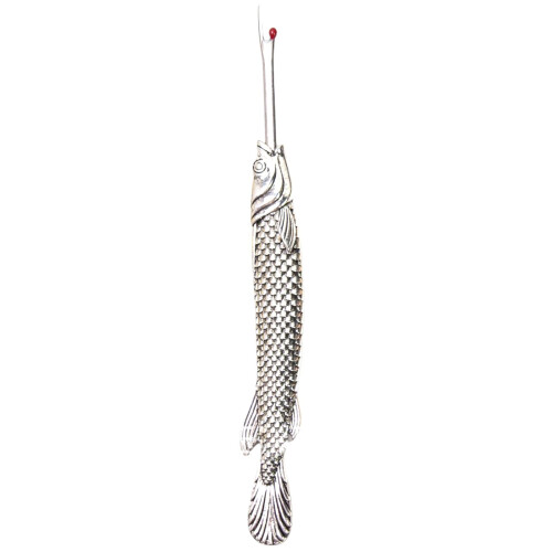 Seam Ripper Tool with Fish Shaped Handle for Easy Thread Removal and Cross Stitch, Silver