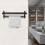 Ανθεκτική στη σκουριά κρεμάστρα τοίχου για πετσέτες, σχεδιασμένη με διπλή μπάρα 4