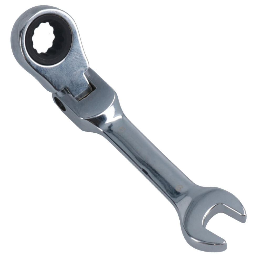 10Mm Stubby Flexi Ratchet Combination Spanner Metric Wrench 72 Teeth For Mechanics 9323874591155