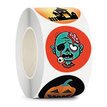Halloween Stickers for Kids, Multi-Purpose Decoration Roll, Compact Yet Visible, Perfect for Halloween Party Decorations and Gifts