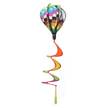 Farbenfrohe, kinetische Hängedekoration, einfach zu bedienende Windspiele für Garten, Terrasse und Außenbereich, Heißluftballon-Windspiele mit