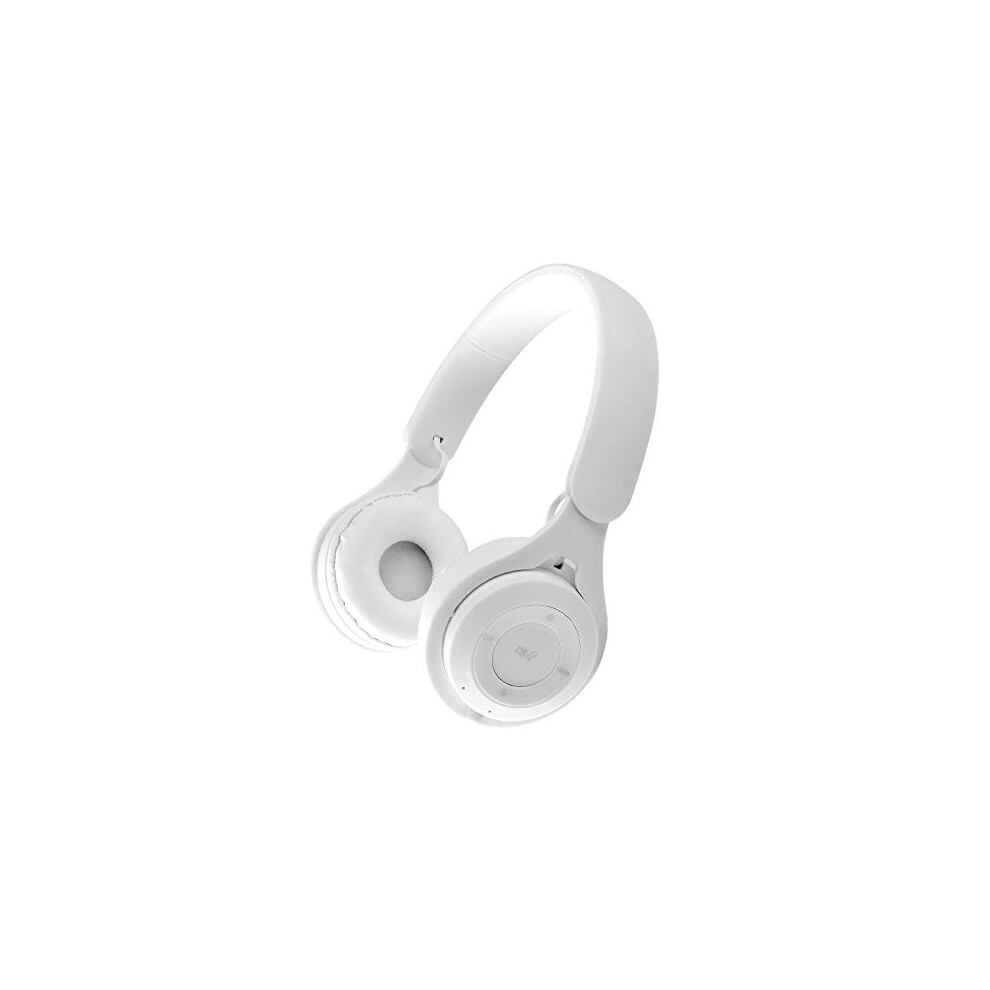 Foldable Wireless Bluetooth Headphones With Mic For Travel Music Gaming Â Moon White 9323874590936