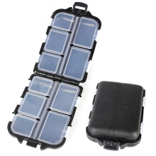 Organisateur de pêche portable et pratique, couvercles transparents mettant en valeur un rangement en plastique de haute qualité