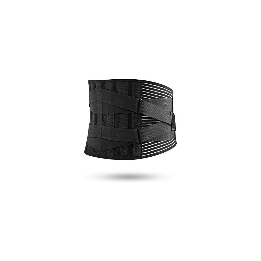 Lumbar Protector, Anti-Skid Design Back Support Belt for Men and Women, Memory-Aluminum Stays & Breathable Air Mesh for Unmatched Comfort and Inju