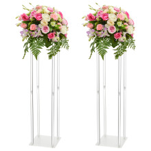 Transparent Acrylic Vase With Elegant And Stable Design And Application Centerpieces, Perfect For Weddings And Party Decorations, Clear Column Flower