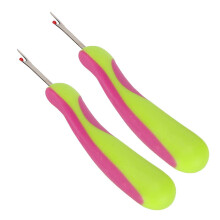 2 Pack Seam Rippers with Thread Cutter for Quick Stitch Unpicking in Sewing and Textile Projects