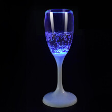 Champagne Flutes 120ml Colored Wine Glasses Set, Unique Glow Cups for Wedding, Christmas, Blue