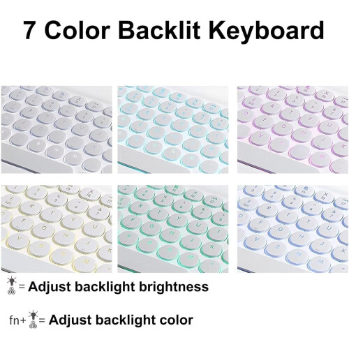 Bluetooth Keyboard Case with 7Color Backlit and Mouse for Pad 6/6 Pro, Green 2