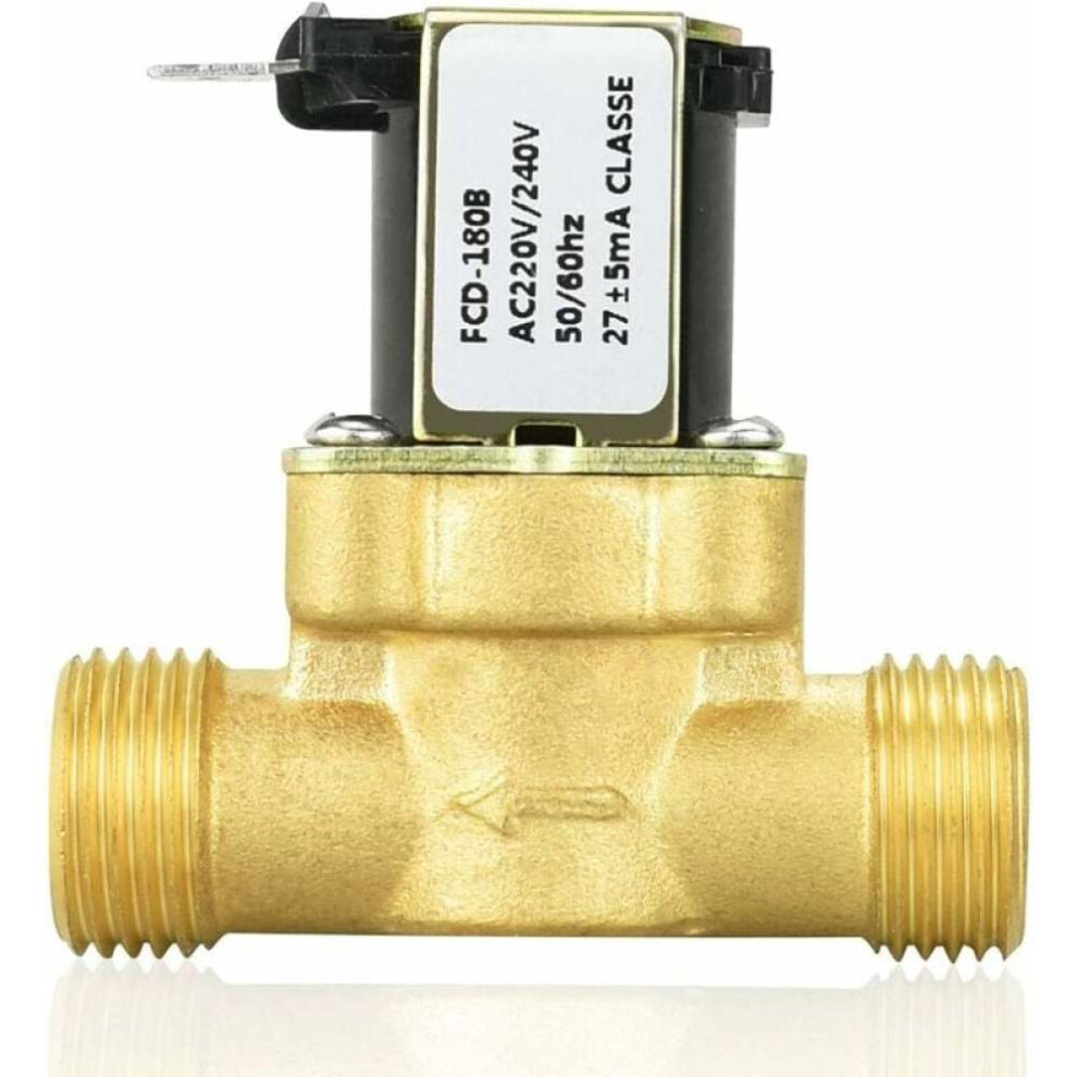 Solid Brass Electric Solenoid Valve For Water Management Systems, Water Solenoid Valve With Normally Closed Operation And Reliable Water Control, Flow 9454554085197