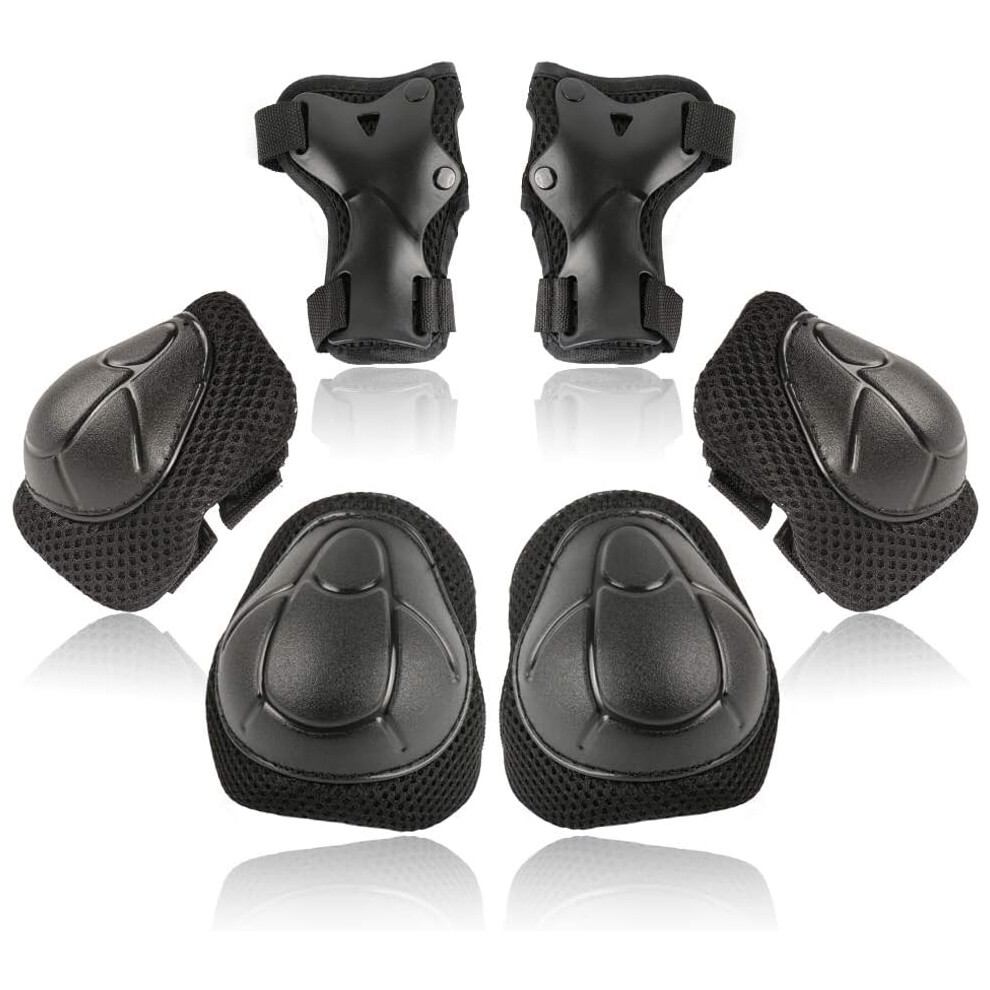 Adventurer's Protective Gear Set, Knee Pads With Elbow Pads For Skateboarding And Cycling, Wrist Guards Included, Professional And Comfortable Design