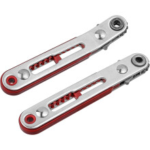 2 Pack Mini Ratchet Wrench Set 1/4 Inch Drive  Torque Reversible Offset Screwdriver for Tight Spaces