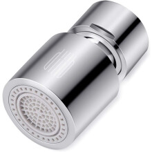 Accessoire de robinetterie de qualité supérieure, installation simple, aérateur à double jet d'eau pivotant à 360 degrés pour éviers de