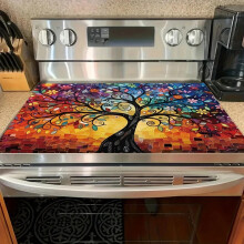 Washer and Dryer Cover Mat Absorbent Quick Dry Anti Slip Protector for Laundry Room Kitchen Fridge 40x50cm