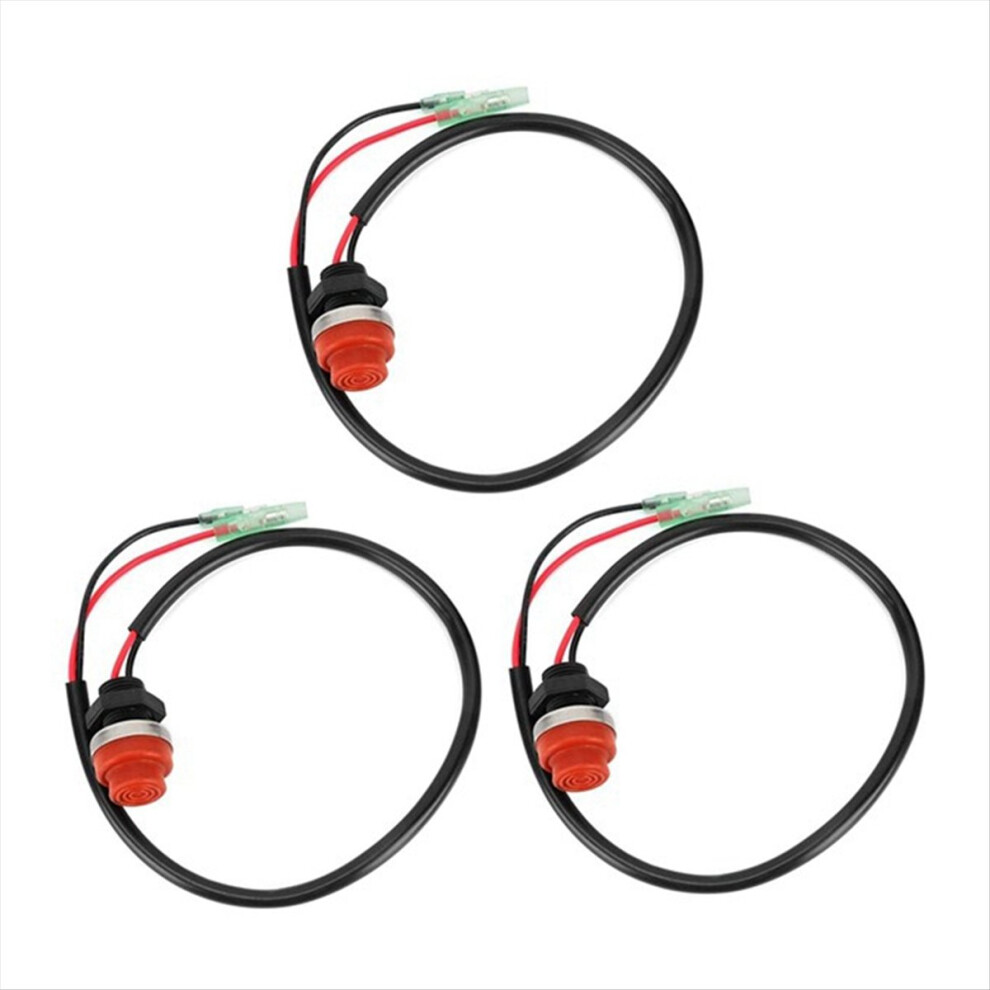 3Pcs Universal Boat Outboard Engine Motor Start Kill Switch Keyless Pu 4851500912173