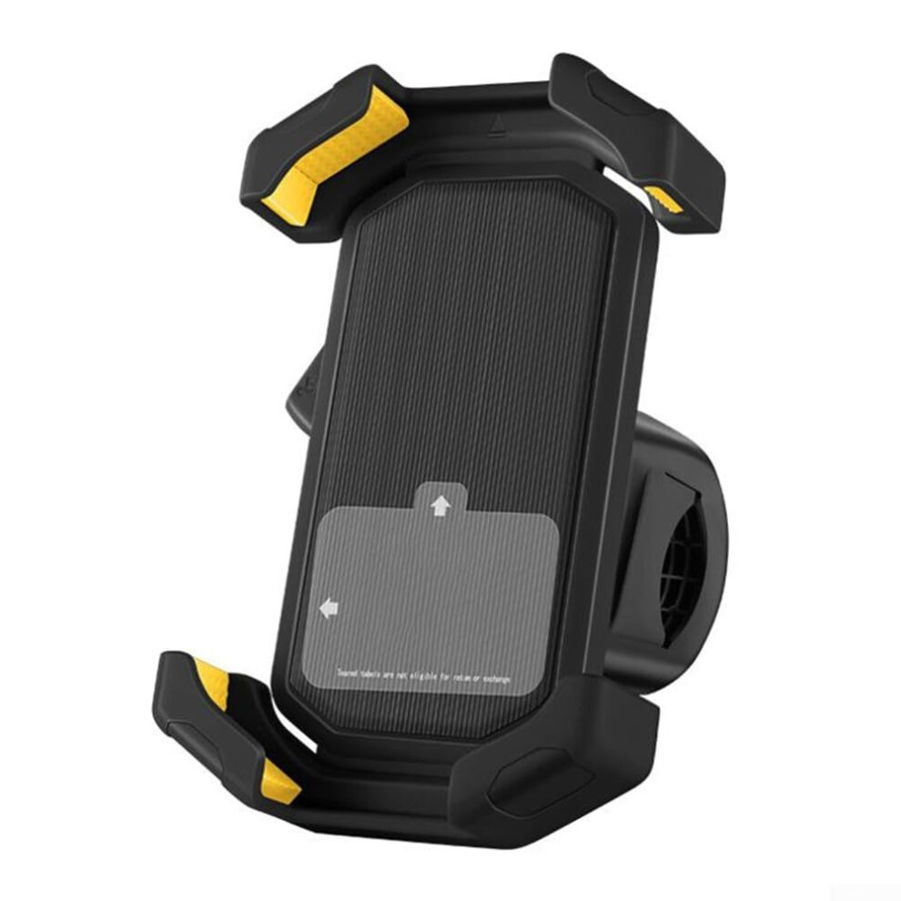 Bike Phone Mount With 360 Rotation, Nonslip Rubber Clamp For Motorcycle, Fits Most Smartphones, Black 9339159804476
