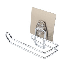 Eleganter, wandmontierter Toilettenpapierhalter aus Edelstahl, edle, gebürstete Oberfläche für ein luxuriöses Badezimmererlebnis, geeignet für