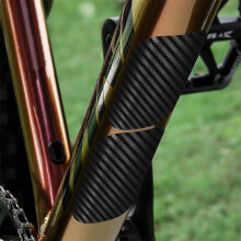 Bike Frame Protection Sticker Carbon Pattern AntiScratch PVC Film for Chain Guard Forks