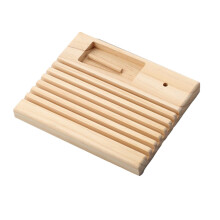 Wooden Quilting Ruler Holder Organizer with 5/7 Slots and Spool for Sewing Tools