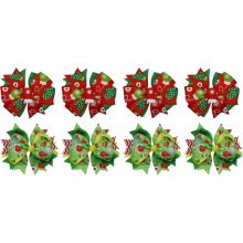 Weihnachtliche Haarschleife für exquisite Verarbeitung, rutschfeste Haarspange in handgefertigter Qualität, stilvolle Prints, trendiger Stil,