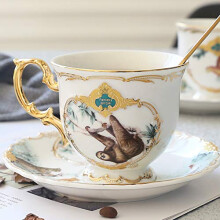Ceramic Coffee Mug and Saucer Set with Sloth Design for Tea, Milk or Juice, Birthday Gift for Home or Office