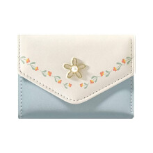 Tarjetero portátil de piel sintética con diseño minimalista y bonito diseño, con ventana para identificación, para mujer.
