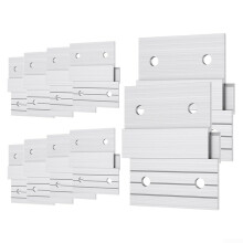 10 Pairs Heavy Duty Z Shaped Wall Cleat Hangers Rust Resistant Aluminum Hooks for Picture Frames and Artwork