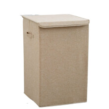 Dirty Clothes Hamper Foldable Laundry Basket with Lid for Bedroom Bathroom Storage 13x13x22in