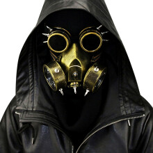 Cosplay Steampunk Bril Masker voor Mannen en Vrouwen, Unisex Steampunk Bril, Hoogwaardige Steampunk Kostuumaccessoires, Verstelbare Maat, Cosplay