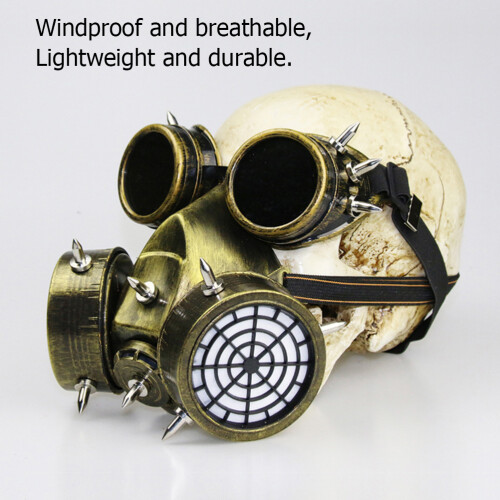 Μάσκα Cosplay Steampunk για άνδρες και γυναίκες, Unisex γυαλιά Steampunk υψηλής ποιότητας 2