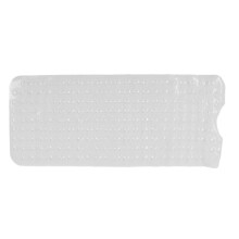 Tappetino doccia extra large, antiscivolo per vasca da bagno, con ventose, in PVC, con design ad arco per il massimo comfort, facile da pulire,