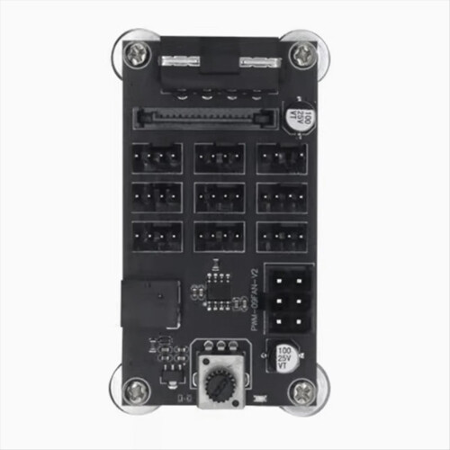 Computer Case Fan Speed Controller Module 9 Channel Hub PWM High-Power 1