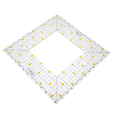 Hollow Quilting Ruler with Clear Scales for Accurate Sewing Patchwork and DIY Clothing Pattern Cutting