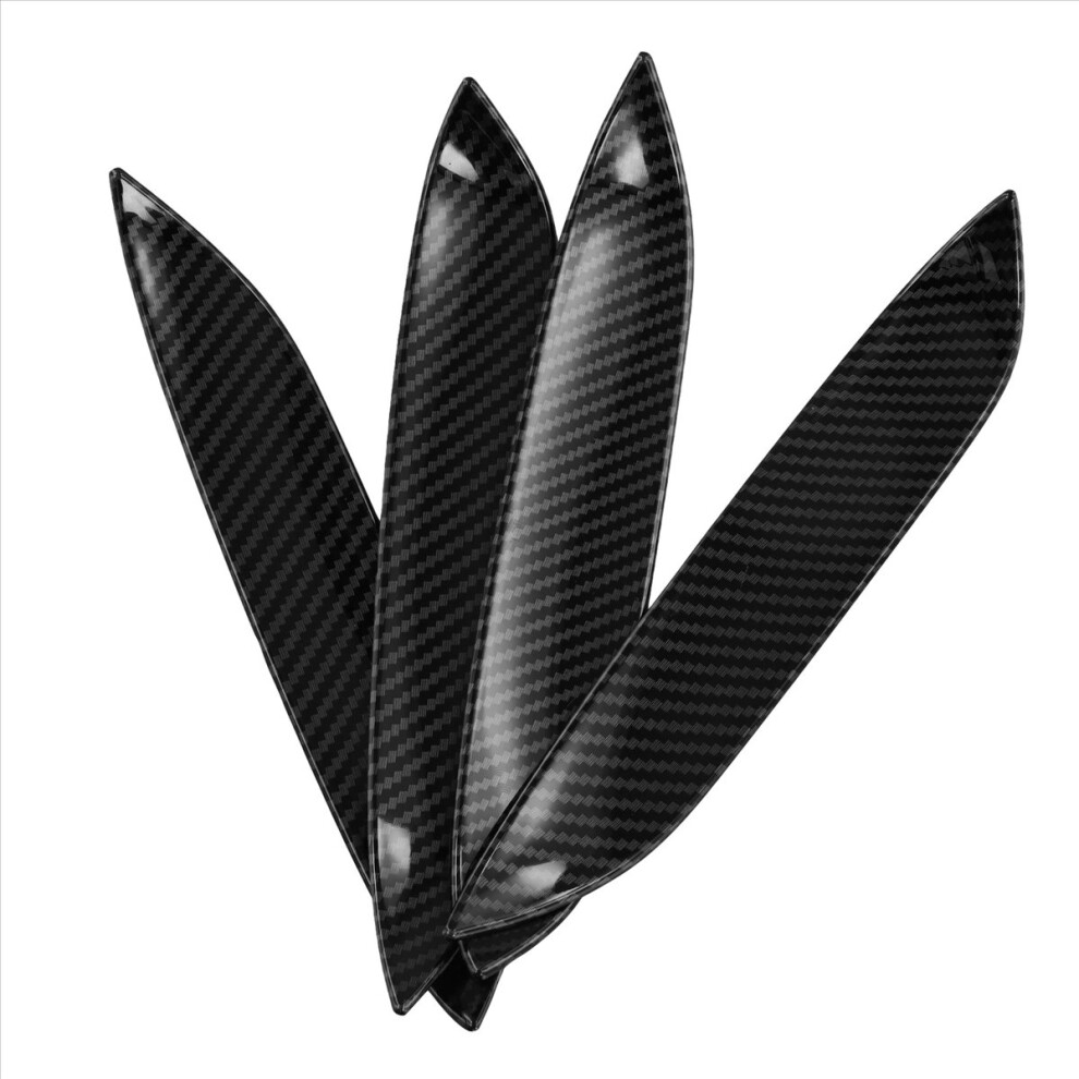 4Pcs Exterior Outer Door Bowl Protection Cover Trim Carbon Fiber Color Light 4851500911367