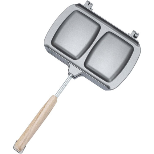 Double Sided Nonstick Sandwich Pan Foldable Grill Frying Pan for Bread Pancake Breakfast 2
