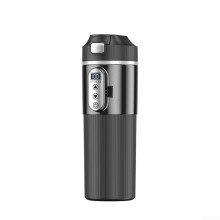 12V 24V Travel Car Electric Kettle 500ml Portable Auto Heating Mug for Road Trips Black