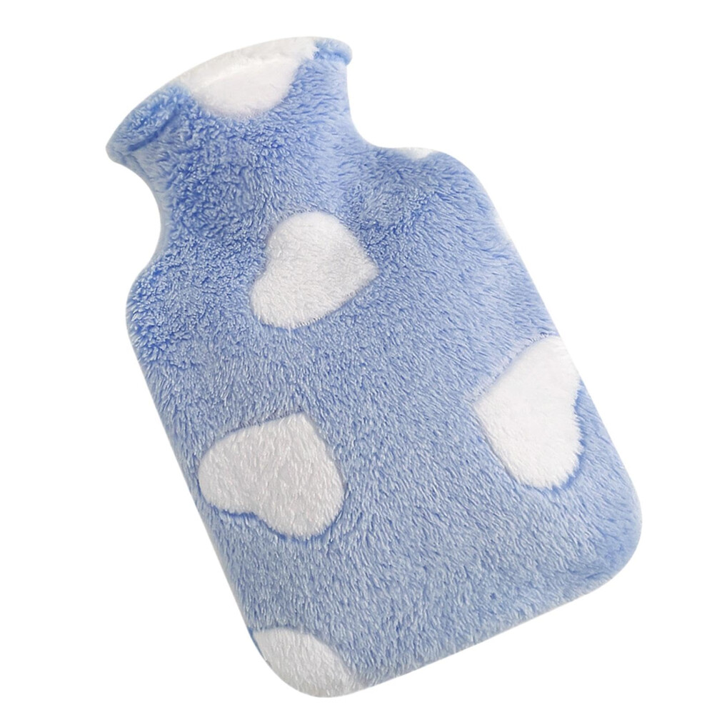 Hot Water Bottle with Plush Heart Cover 1L â Bed Warmer, Hand and Feet Warmer for Home