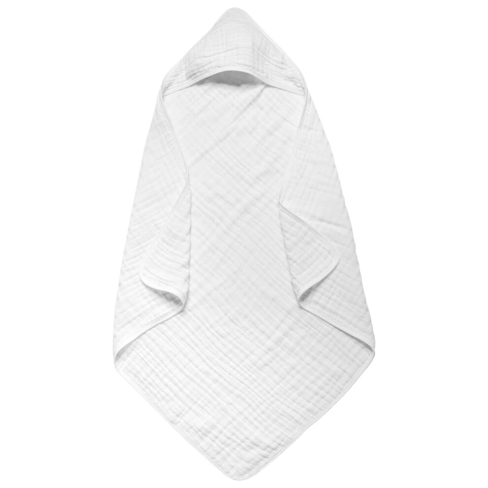 Baby Hooded Towel Cotton Terry Soft Absorbent Wrap for Newborn Bath with Cute Animal Hood