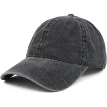 Șapcă de baseball nestructurată Soft Crown, pălărie de tătic cu 6 panouri, țesătură de bumbac spălată vopsită cu pigment, închidere