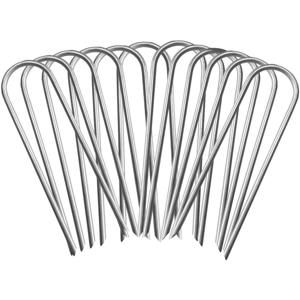 Heavy Duty Metal U Shaped Anchors, Safety Wind Stakes For Secure Trampoline Use, Universal Fit Galvanized Steel Trampoline Stakes Heavy Duty, Easy To 9454554097145