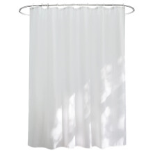 Rideau de douche écologique, en PEVA durable et non toxique, avec revêtement anti-éclaboussures, blanc, idéal pour tous types de douches (183 x