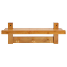 Cabides decorativos de madeira maciça, suporte de parede para chapéus que economiza espaço para diversos ambientes, cabide versátil para casacos